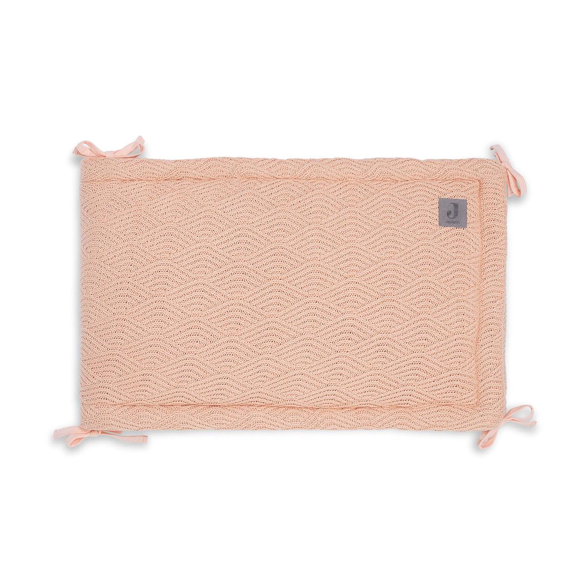 Obroba za posteljico 35x180cm River knit pale pink Jollein