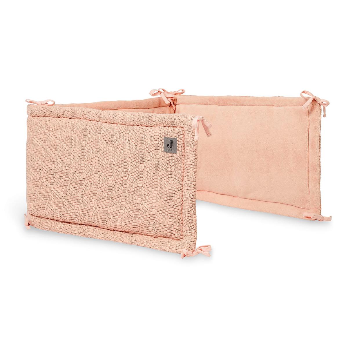 Obroba za posteljico 35x180cm River knit pale pink Jollein (3)