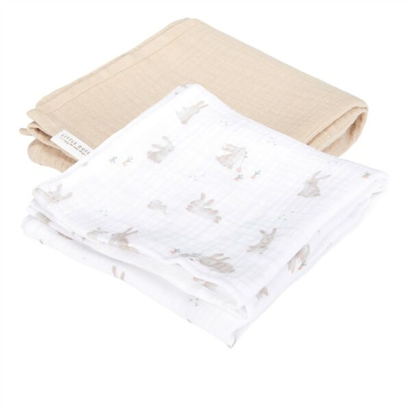 Komplet 2 tetra pleničk muslin Baby Bunny