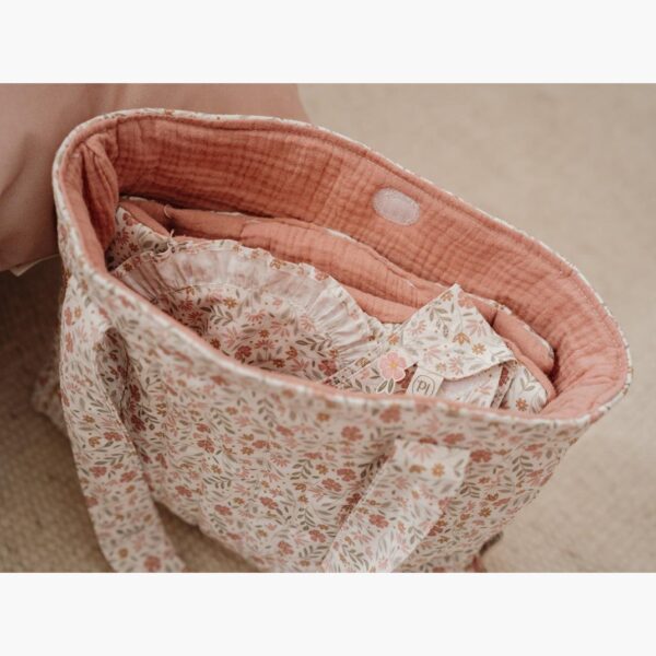 Previjalna torba za punčke Soft Flowers - slika 3