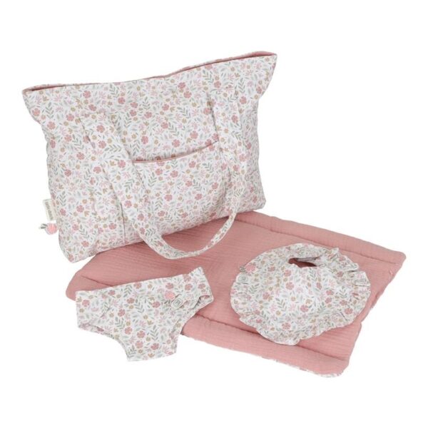 Previjalna torba za punčke Soft Flowers
